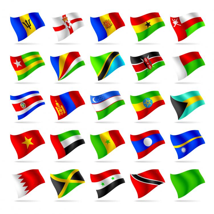 free vector Countries and regions flag flag vector